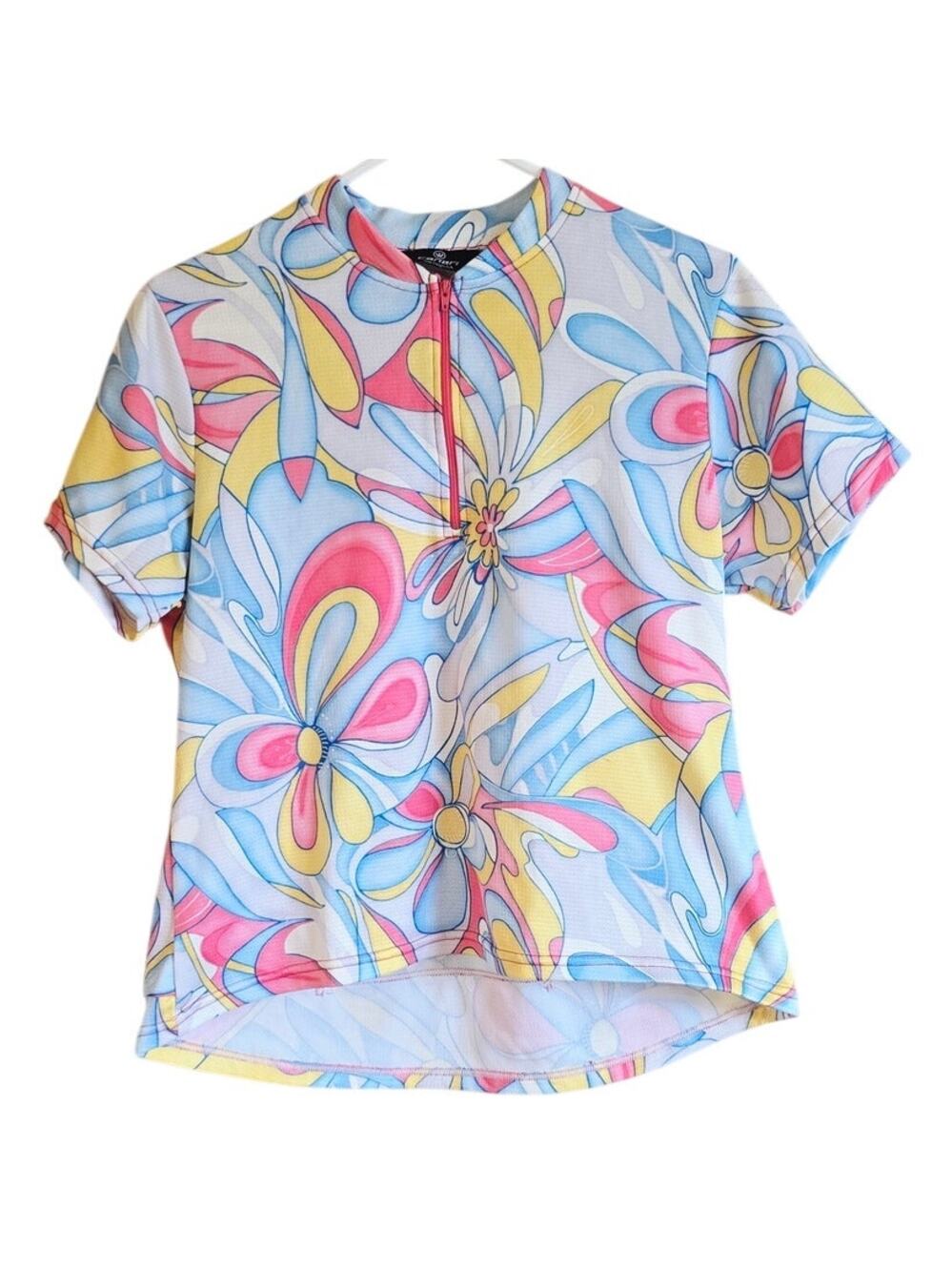Canari funky floral cycling top jersey